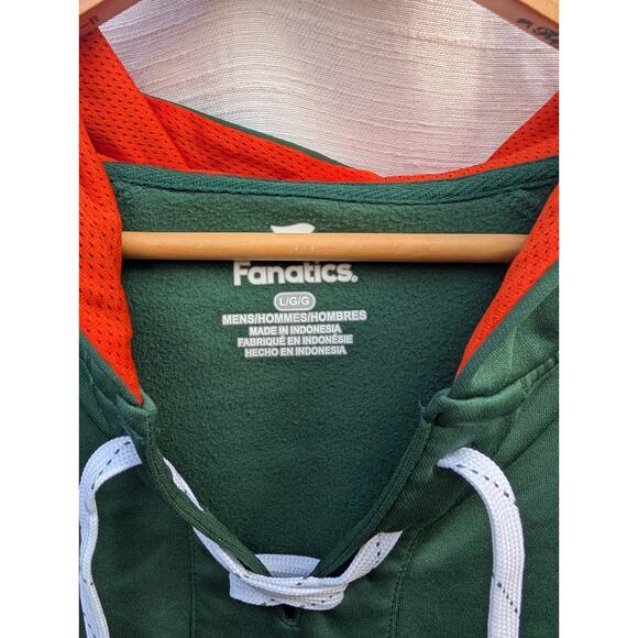 Fanatics Mens Miami Hurricanes First Battle Pullover Hoodie Sz L NCAA Baseball - Picture 3 of 6